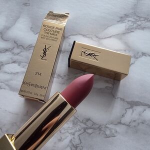 NEW Yves Saint Laurent Rouge Pur Couture The Mats Lipstick — Shade 214